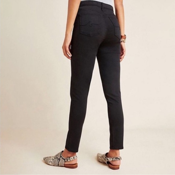 AG Adriano Goldschmied Abbey Ankle Mid Rise Super Skinny Jean Black 26 - Picture 3 of 13